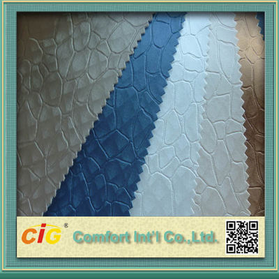 Classical Color Embossed Pvc Automobile Upholstery Leather Fabric 0.6 - 1.2mm Thick