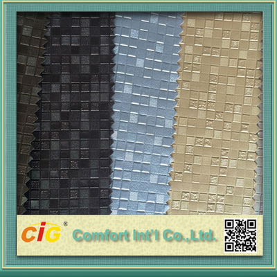 Environmental PVC Artificial Leather Cloth For Sofa / Car Seat / Luggage Tear-Resistant