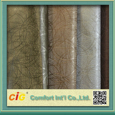 Multi Color High Abrasion PVC Artificial Leather Fabric  0.5 - 2mm Fake Leather Material
