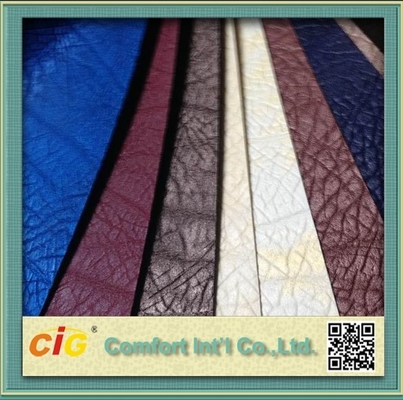 Car Seat Covers Embssed PU Synthetic Leather Fabric / Imitation Leather Upholstery Material