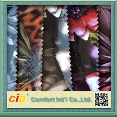 Colorful Focking Faux Leather PU Artificial Leather Cloth For Sofa / Car Seat  / Garment