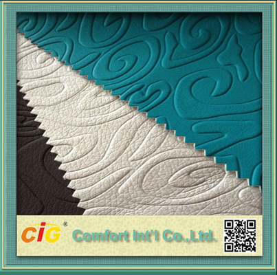 Artificial PU Synthetic Leather 1.0mm Thick Embossed Design Bag