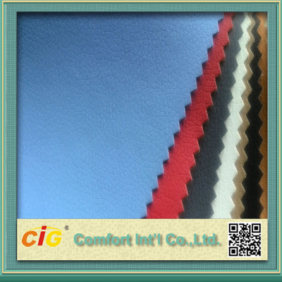 0.4mm Colorful PU Synthetic Leather / Artificial Leather Fabric For Bag