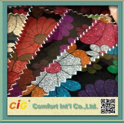 Fashion Coulourful PU PVC Upholstery Synthetic Leather for House Furniture / Auto Seat Cover