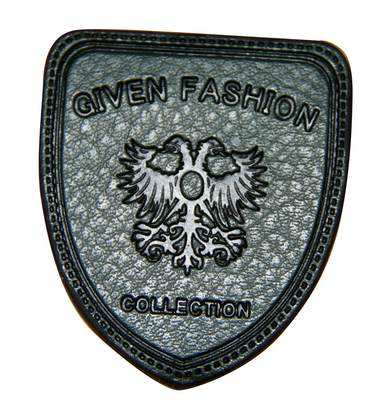 Custom Embossed Synthetic Leather Patches For Jeans / Garment And Suitcase