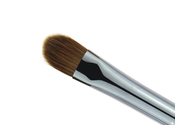 Small Silver Synthetic Hair Makeup Concealer Brush / Powder Foundation Brush