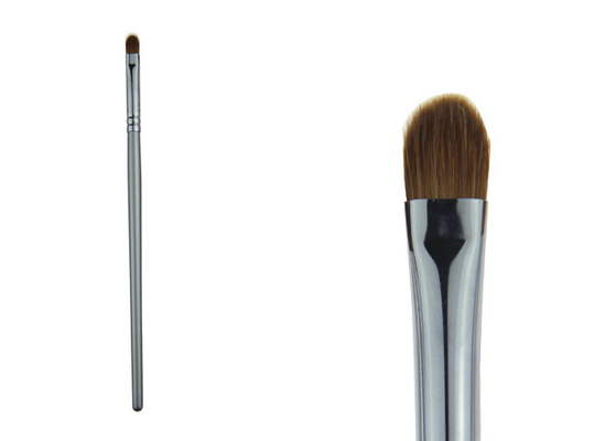 Small Silver Synthetic Hair Makeup Concealer Brush / Powder Foundation Brush