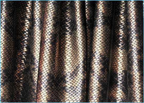 Dance Costume Polyester Spandex Fabric / Faux Leather Upholstery Fabric for Bag