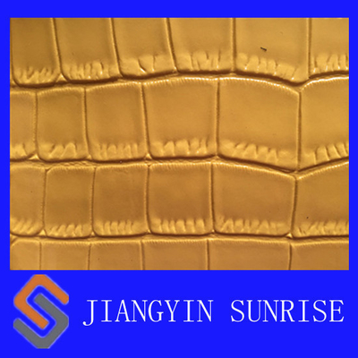 Grain PU Crocodile Faux Leather Fabric For Bags