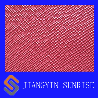 Anti - Mildew Colorful Knitted / Woven Bag Quilted Faux Leather Fabric