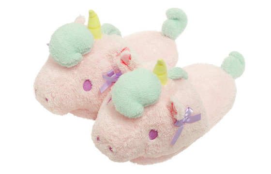 Das Einhorn - weiche pantoffeln winter home Plush slippers for girls ladies