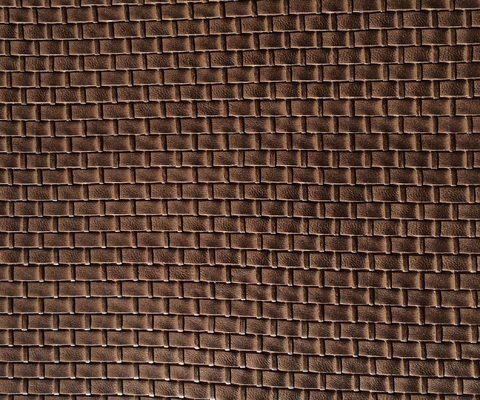 Stereo Effect Faux Leather Fabric For Handbags / Upholstery Color Fastness Grade 3 - 4