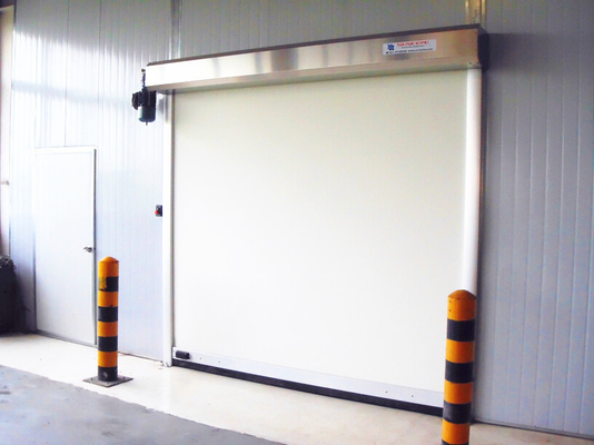 Anti-electrostatic Fabric Roll up Door , High Frequency Smooth Opening Speed 1.5m/s