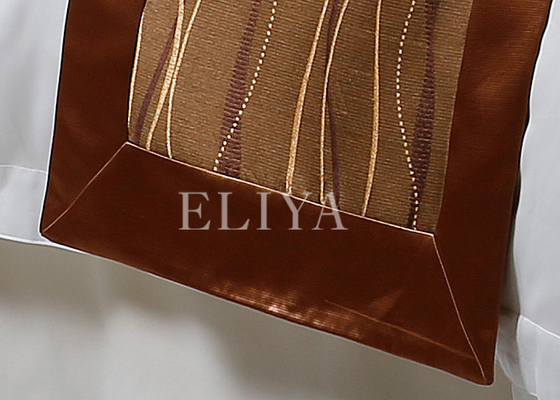 Modern Embroidery Double Size Brilliant  Hotel Bed Linen with 100% Cotton Yarn