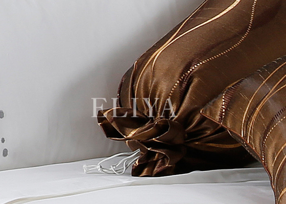 Modern Embroidery Double Size Brilliant  Hotel Bed Linen with 100% Cotton Yarn