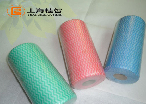 Small Rolls Washable Spunlace Nonwoven Fabric Heavy Duty Wipe To Clean Kitchen