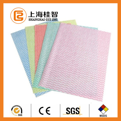 100% VIS Apertured Rayon Spunlace Nonwoven Wipes with Good Water Absorbancy
